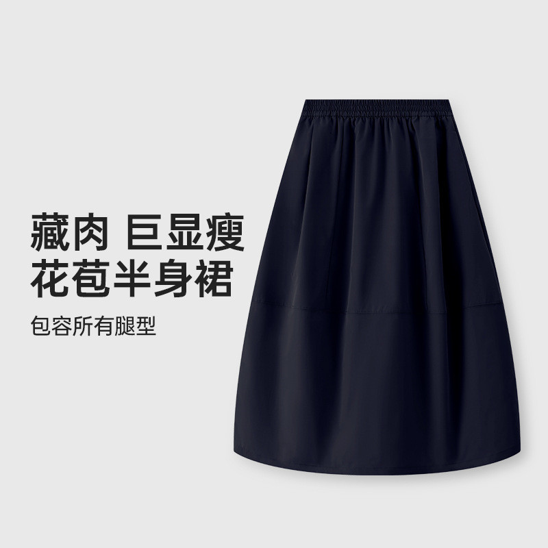 Loose A-Line Long Skirt, Slimming Skirt for Women, Summer 2026 New Style, High-End Floral Skirt