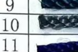 19.4cm灰绳F家银色扣头