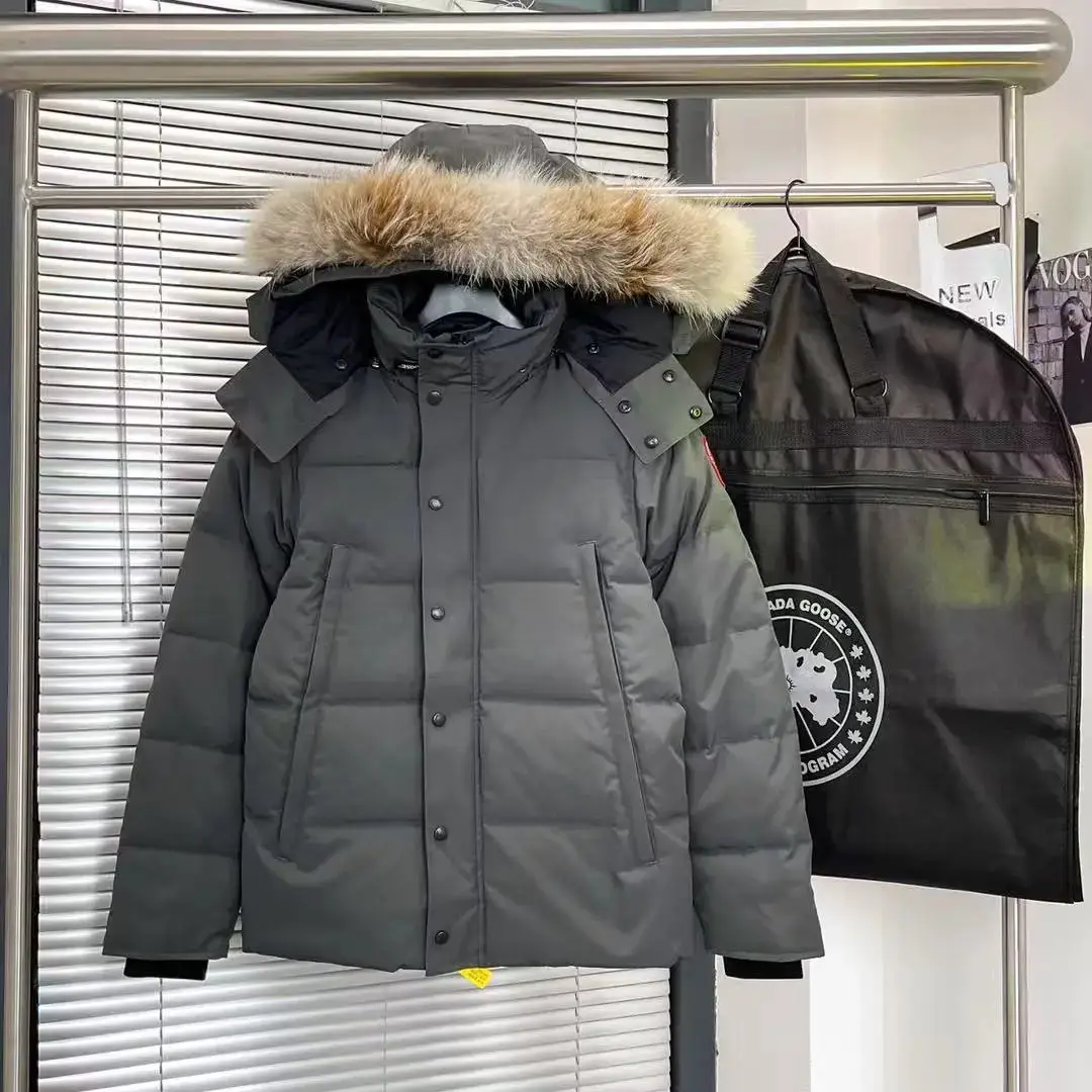 DFC-Hooded white duck down jacket
