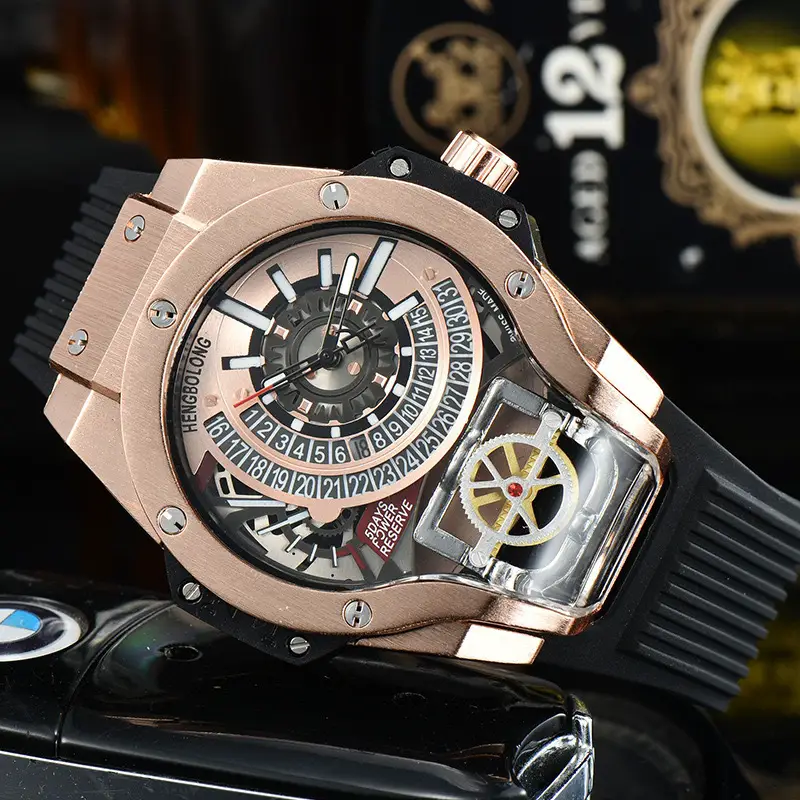 Foreign Trade Warcraft Messi Jason Statham Same Style Large Dial Men's Watch Manufacturer Direct Supply Large Dial Design
