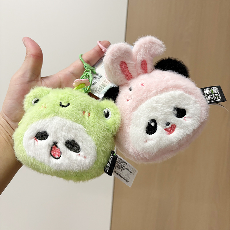 Cross-Border Internet Celebrity Fairy Tale Forest Panda Coin Purse Pendant Girls Storage Bag Doll Keychain Plush Headphone Bag