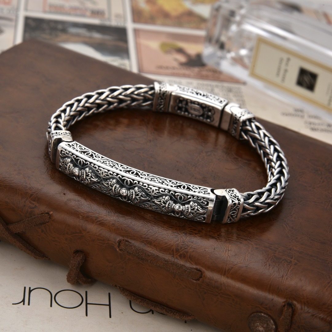 Yanyu 2024 New Ethnic Style Handmade Woven Keel Chain Bracelet Vervain Chain Vintage Old Fashionable Bracelet