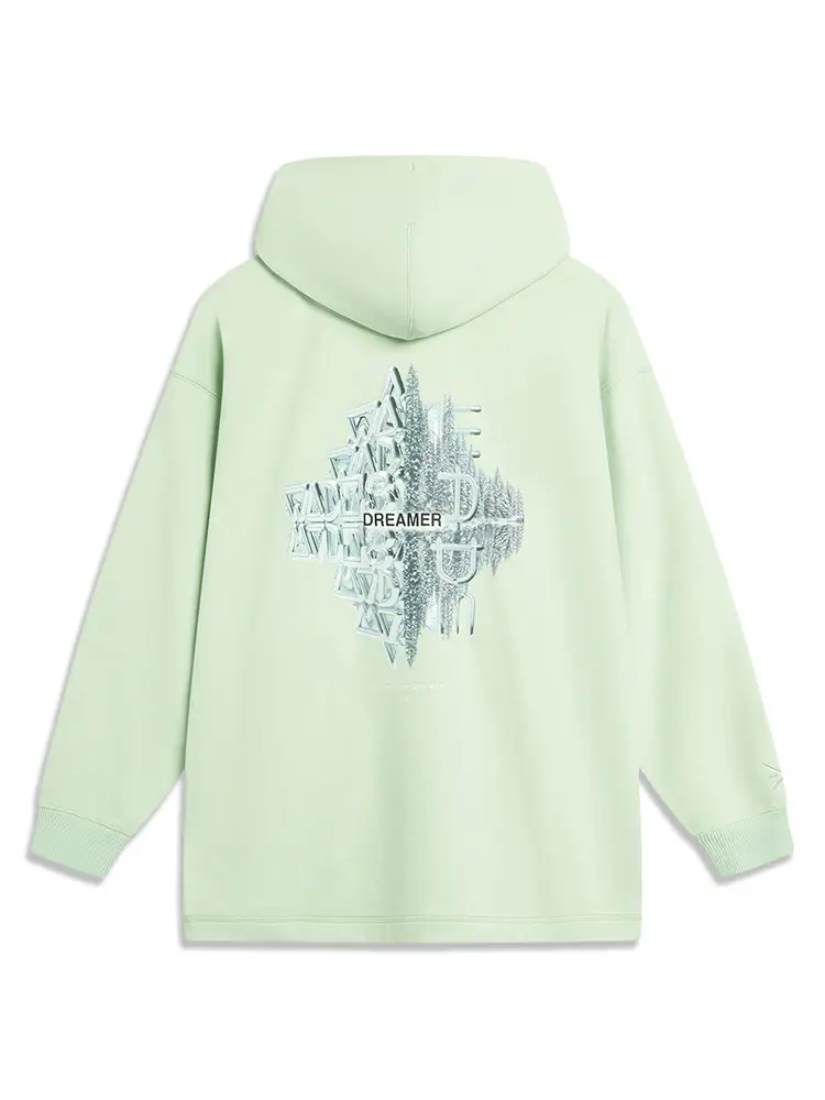 Lining/Li Ning Genuine New arrival Men and Women Fashion Easiest for match Casual Loose Knitting Hooded Sweatshirt Awdtb77-1