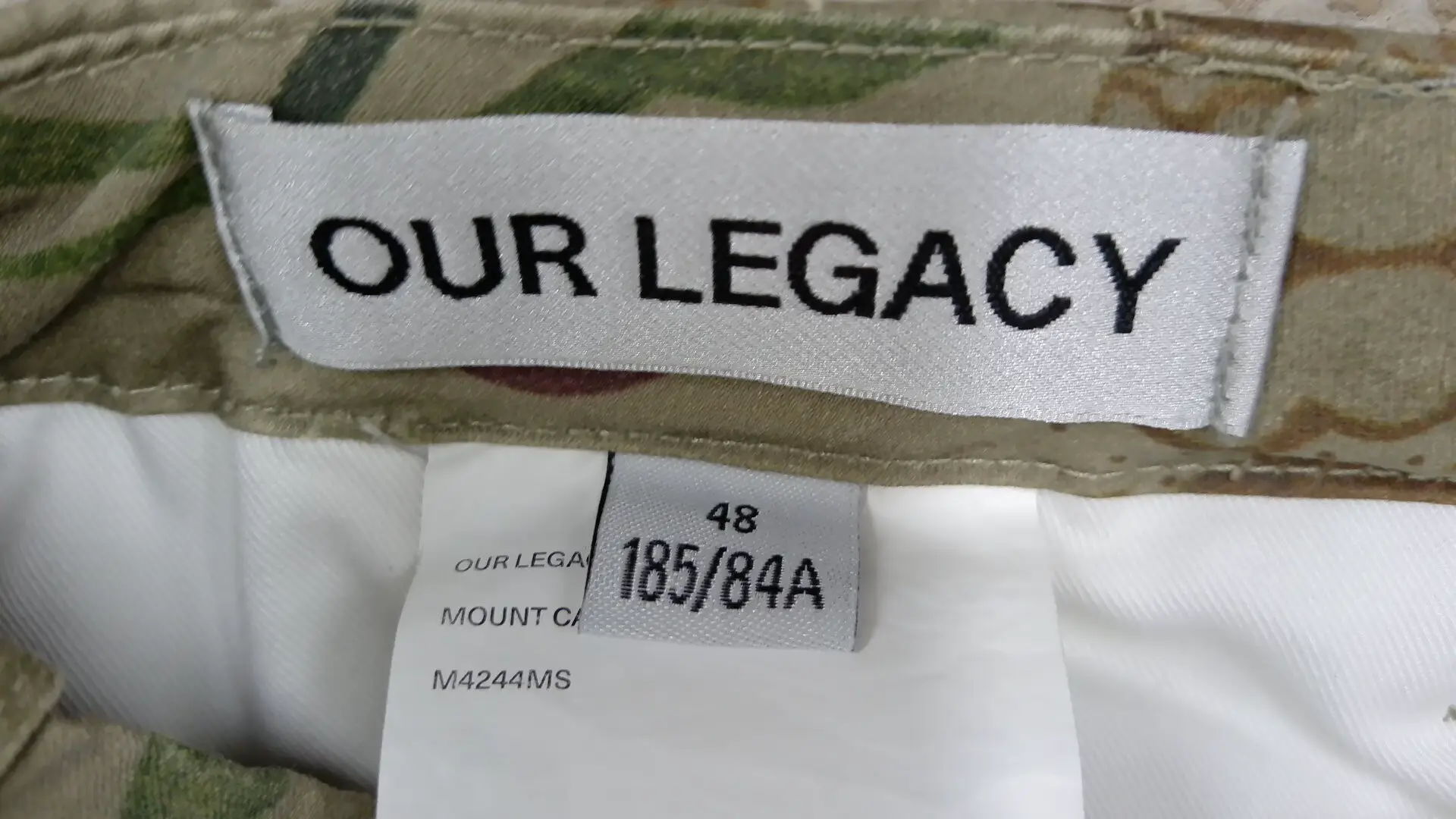 Our Legacy Style New Floral Print Mount Cargo Casual Brown Cargo Pants for Men and Women