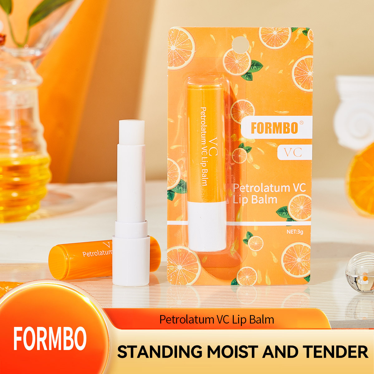 [foreign trade] vitamin c lip essence lip balm lip mask lip cream gel care fade lip lines