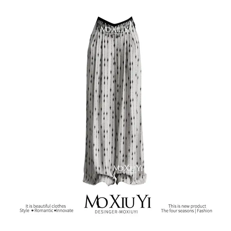 艺术生穿搭 重磅拼条纹格子夏季松弛慵懒风宽-MoXiuYi STUDIO