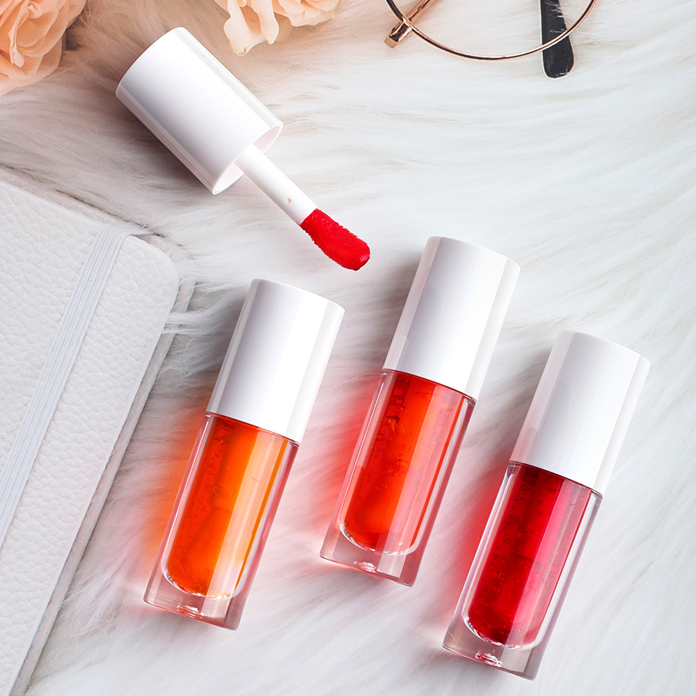Foreign trade non-decolorizing lip dye lip gloss jelly tint Lip Gloss Lip cheek eye shadow 3 ins thick pole lipstick water
