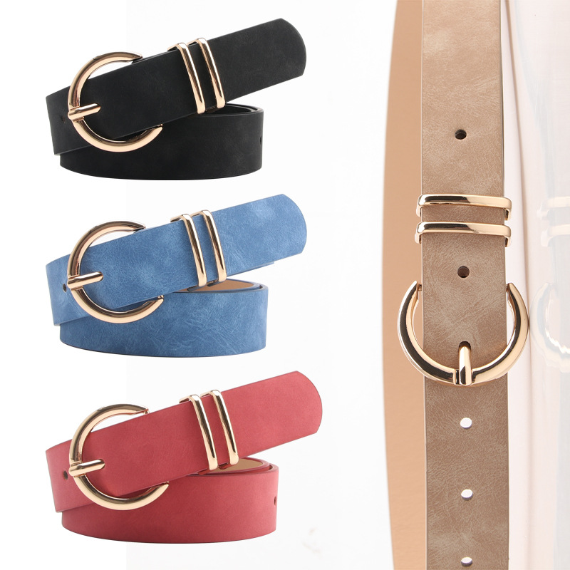 Fashion boutique sheep bar pattern women's pin buckle belt casual Joker jeans pants belt women's in stock wholesale