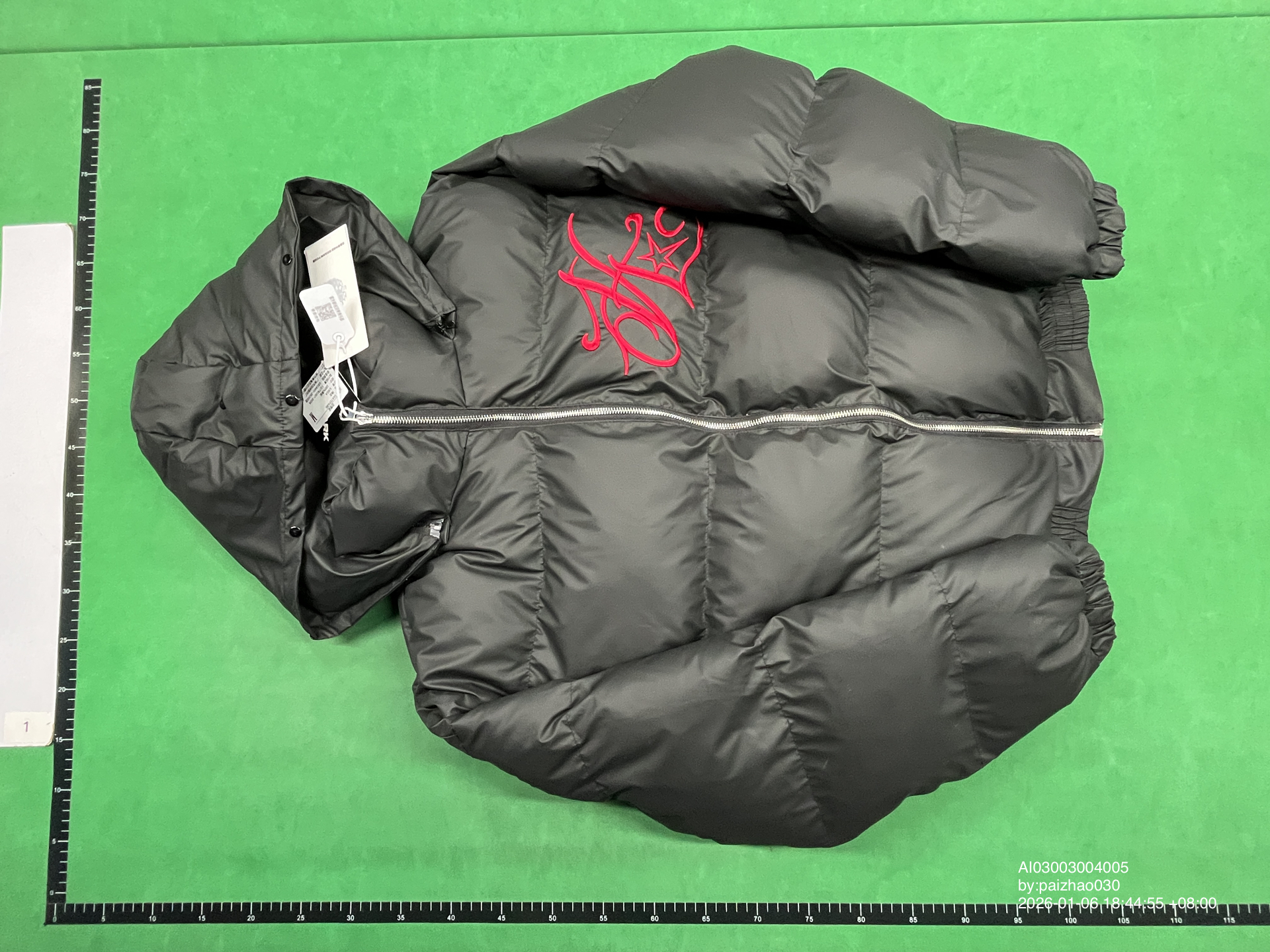 Uekk'No. 13 Mountain Carving' American-Style Detachable Fur Collar Cotton Jacket for Men, Thick Plush Coat, Trendy QC