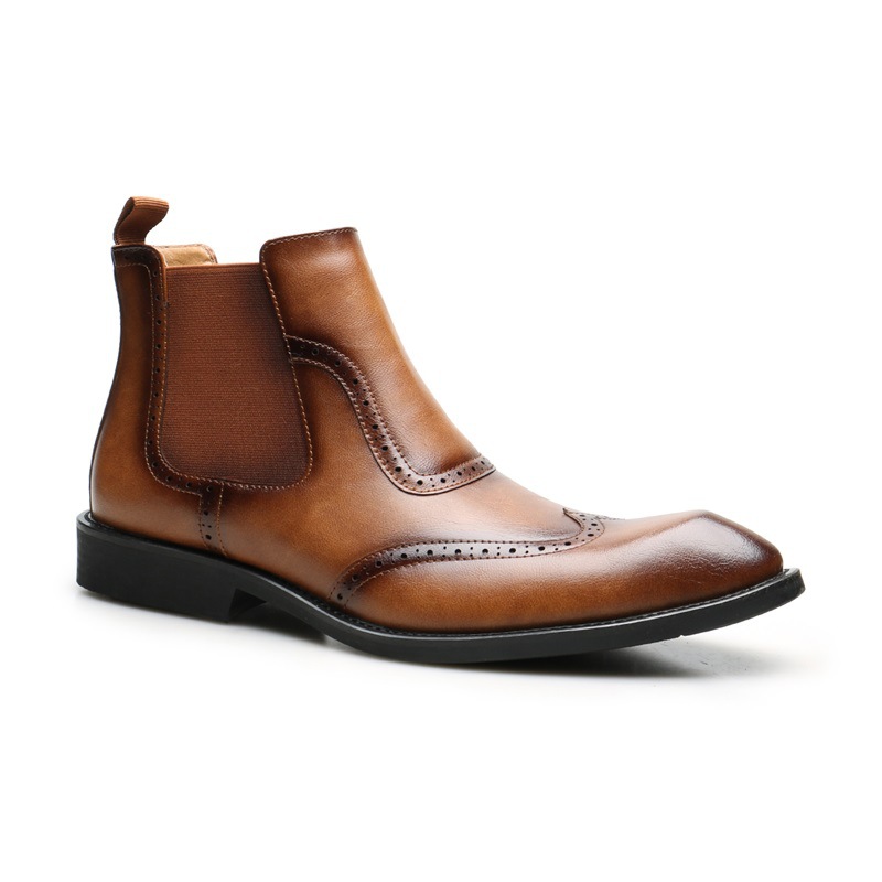 [order can be processed] brock chelsea boots retro british martin boots short boots men's boots cross-border wholesale