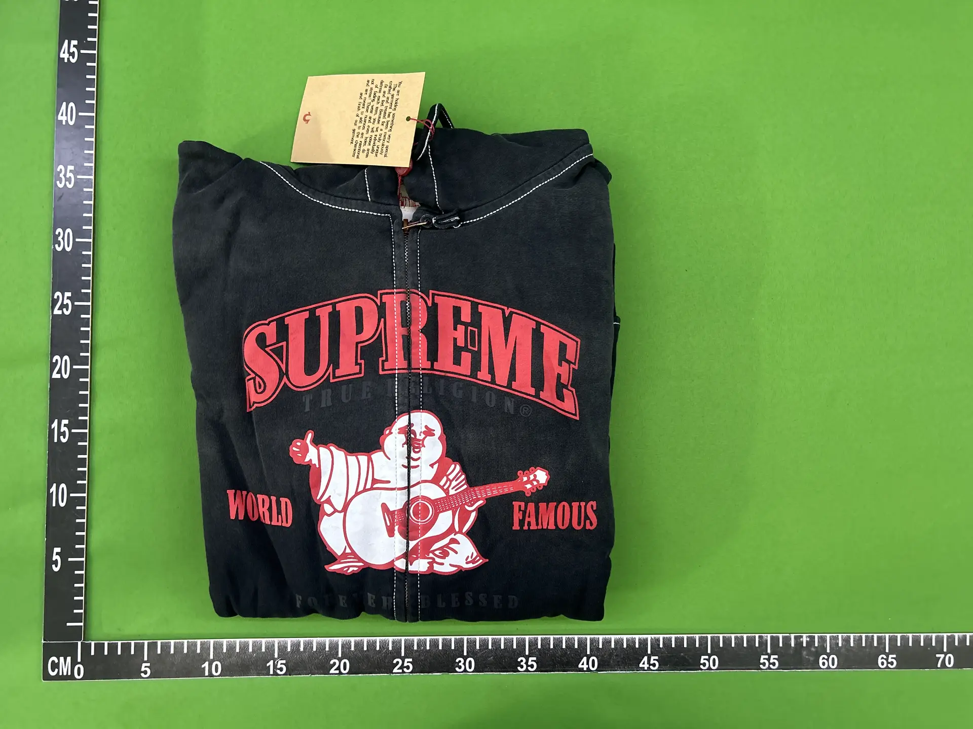 Supreme True Religion Buddha Zip Hoodie Black