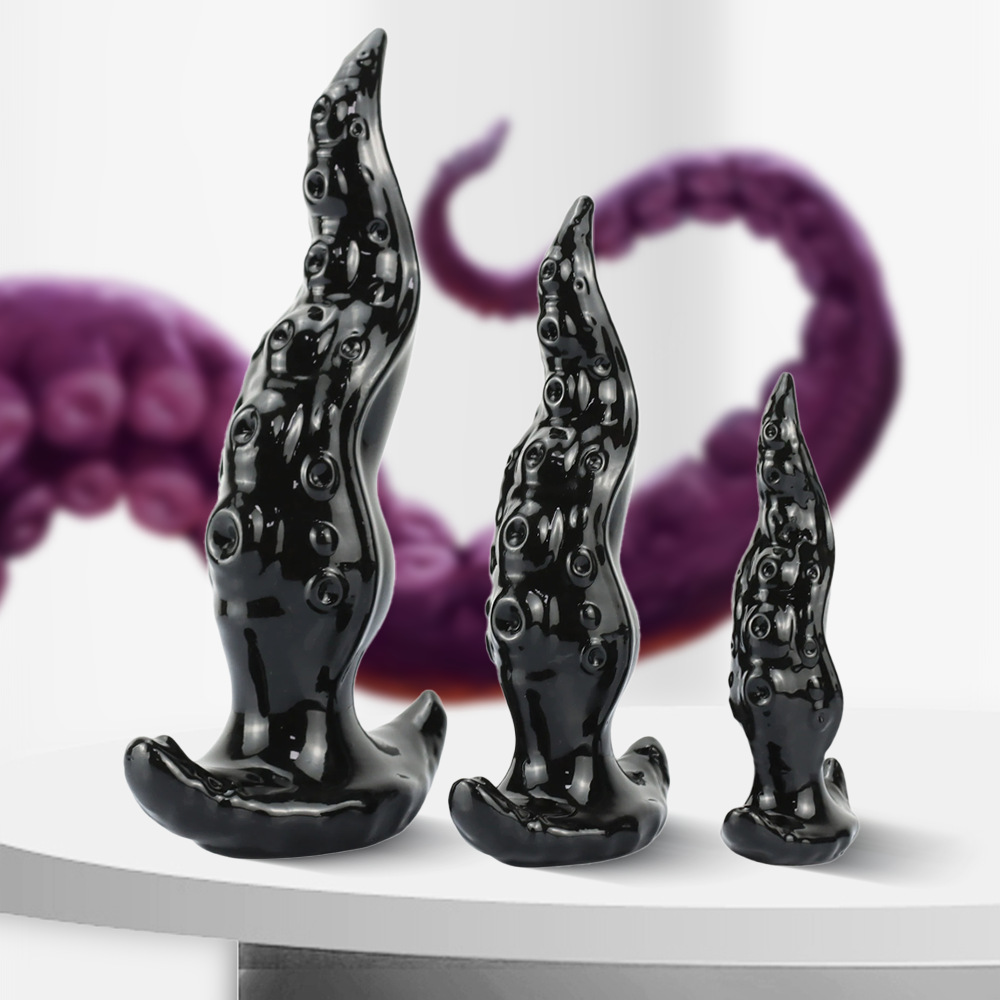 Squid Tentacle Anal Plug Suction Cup Sm Training Outdoor Wearable Dildo for Men and Women Adult Sex Toys for the Back Chamber