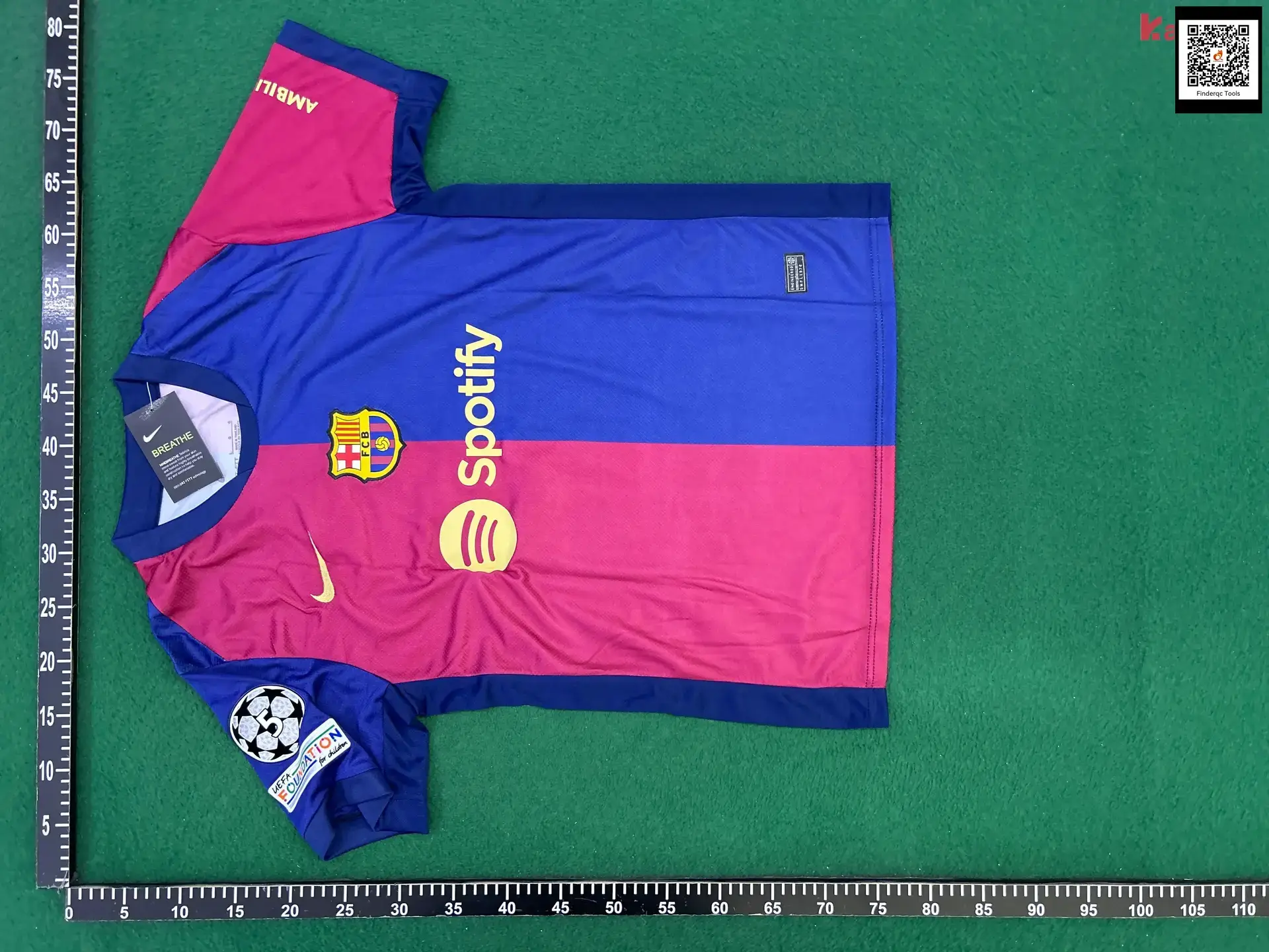 2024 Spanish League FCB Jersey Home Two Away Yamal Messi Levin Fanfan Version Children's Football