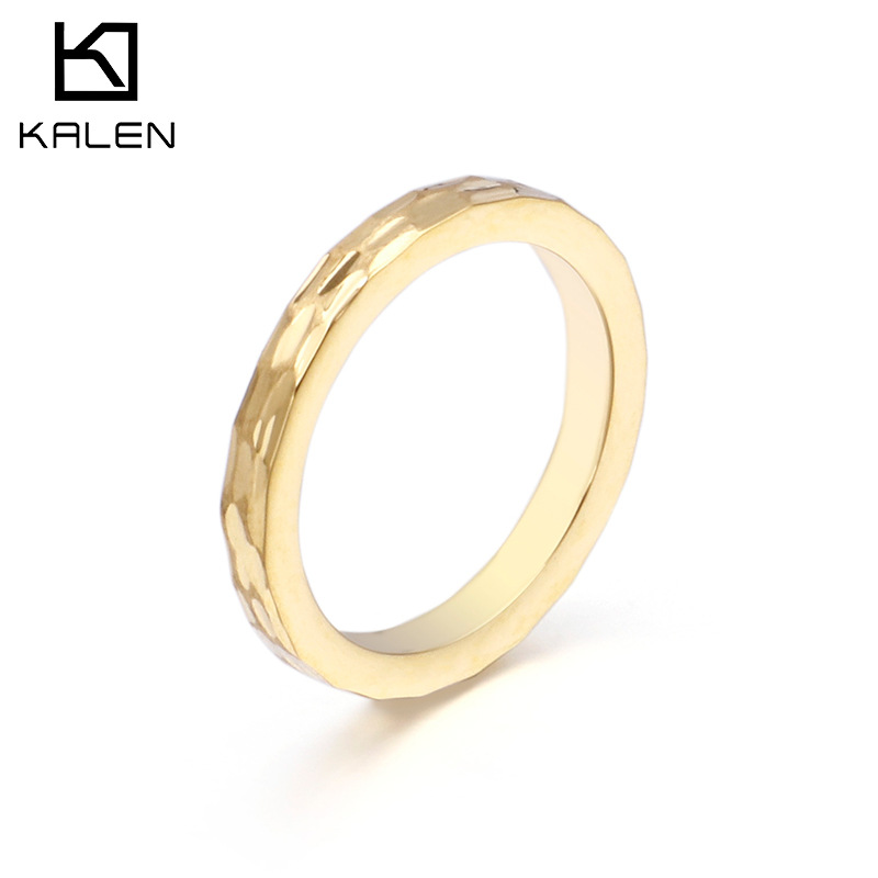 Simple Men's and Women's Pink Tail Ring Japanese and Korean Trendy Student Ring Fresh Personality Titanium Steel Fashion Jewelry Gift