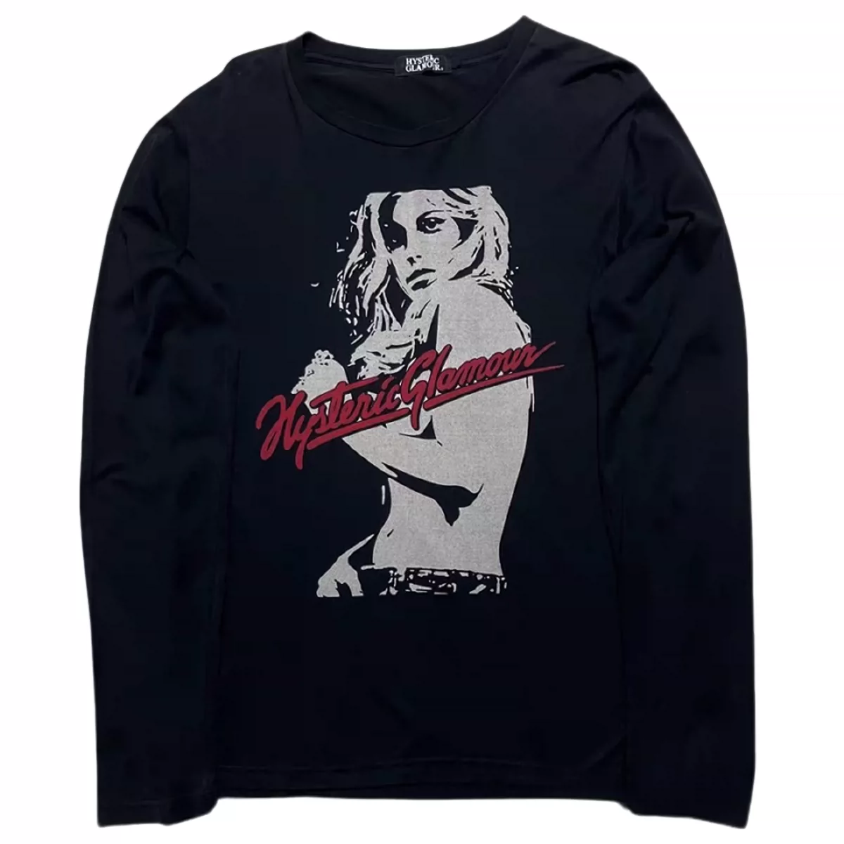 Hysteric Glamour Retro Girl Black Long Sleeve T-shirt Hysterical Printed Pattern
