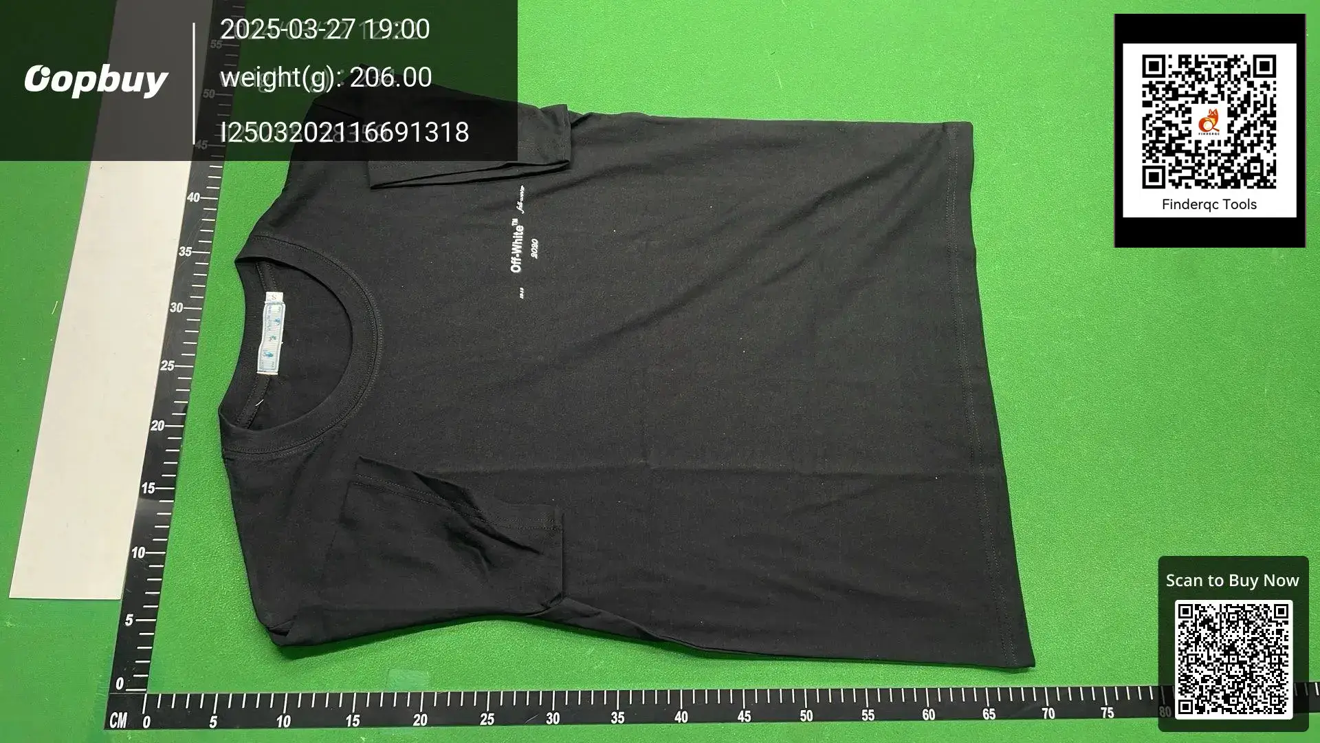 OFF-WHITE Black Short-Sleeved T-Shirt