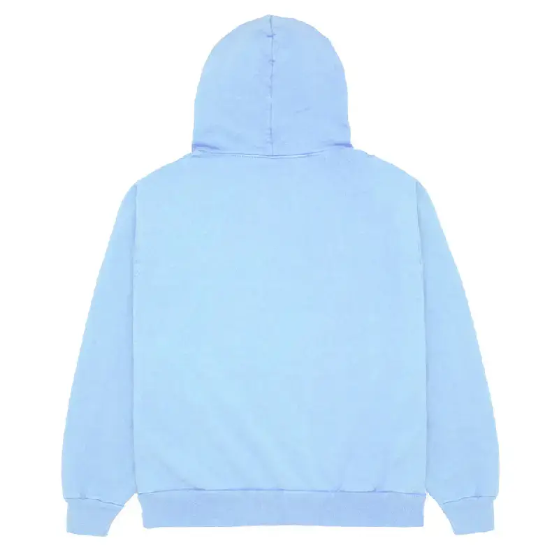 Star's Same Style Sp5Der 555555 Web Sweatshirt Sky Blue Light Blue Pants and Sweatshirt Set