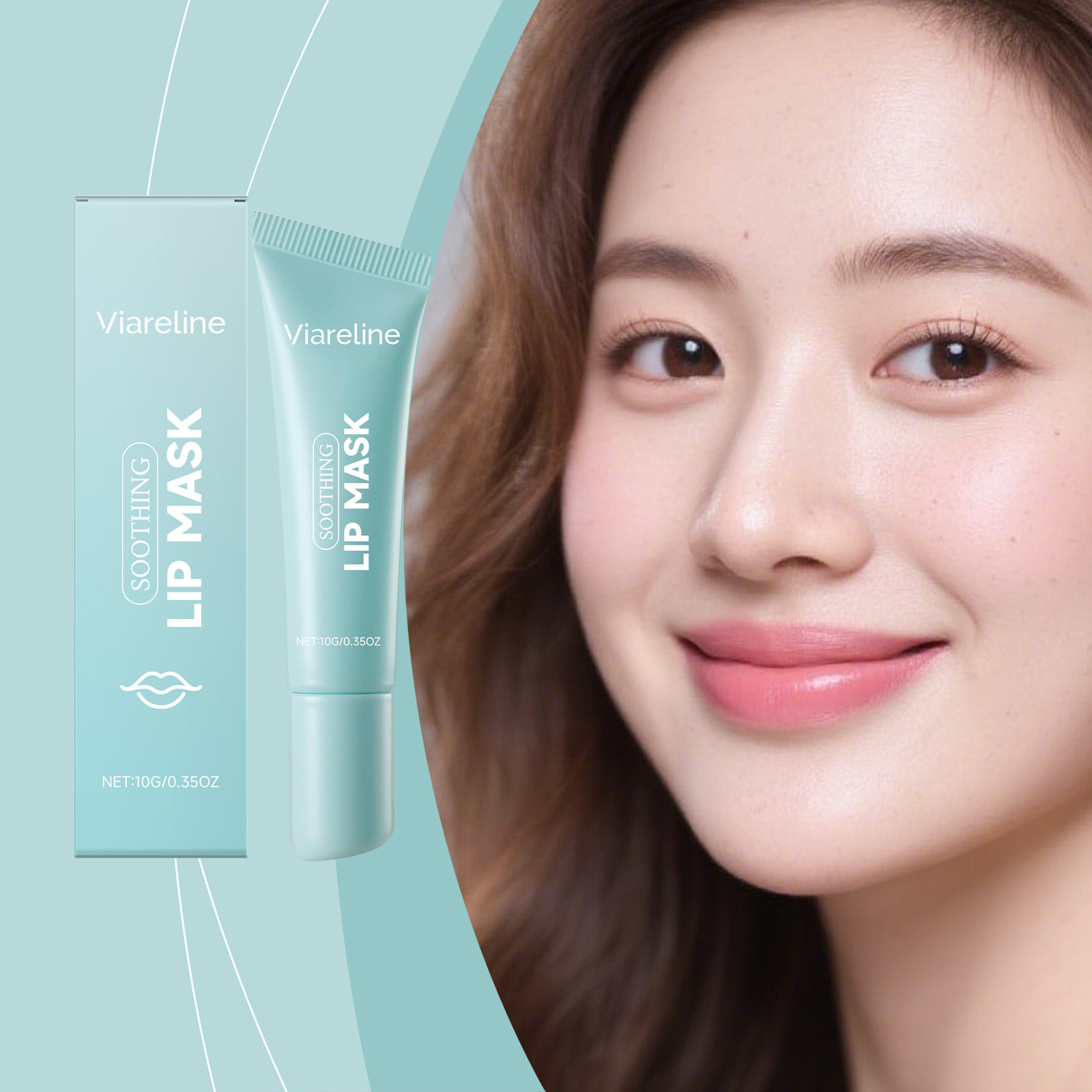 Viareline Moisturizing Lip Mask Gentle and Moisturizing, Nourishes and Softens the Skin of the Lips, Making Them Soft and Smooth. Daily Application of Lip Mask