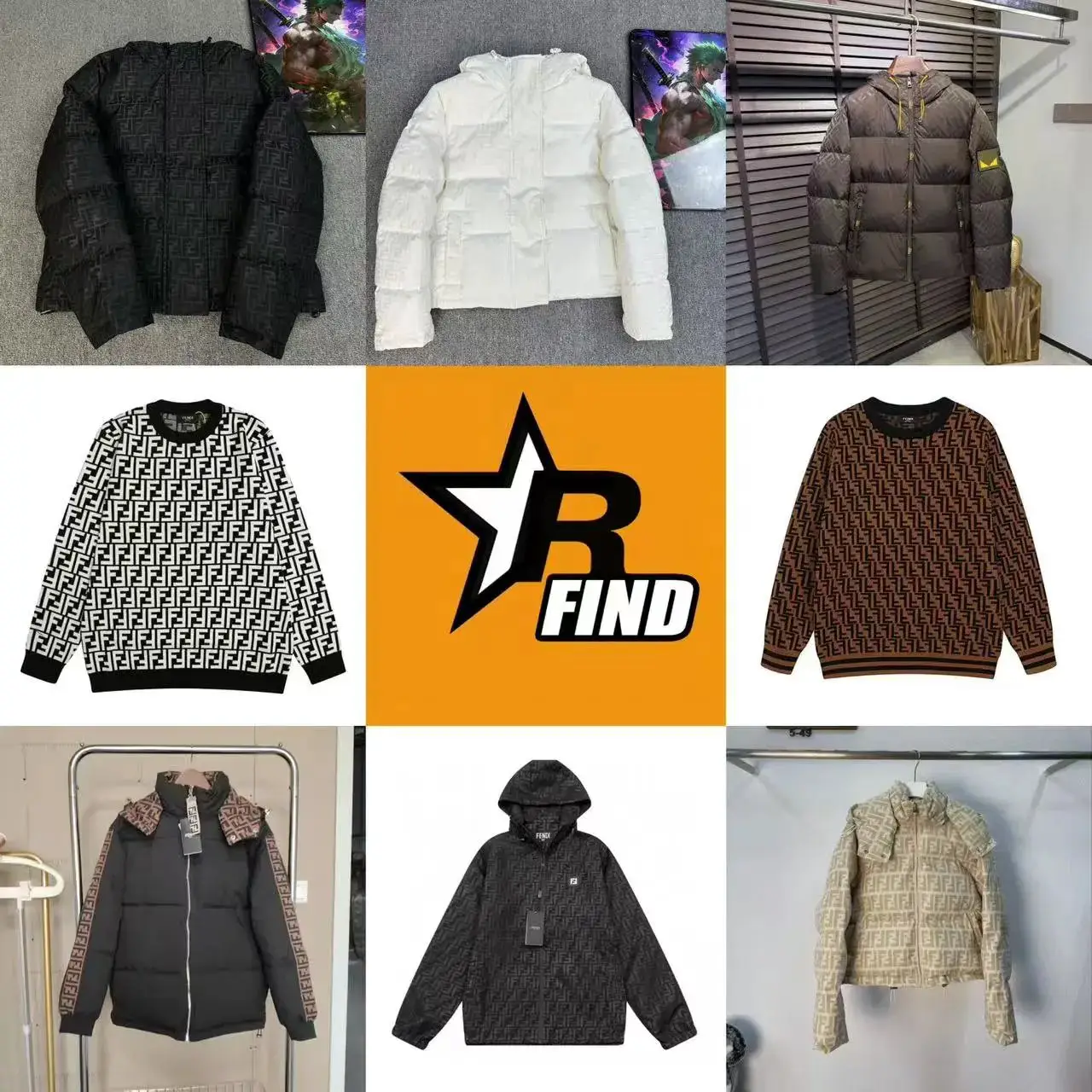 F迪羽绒服毛衣合集