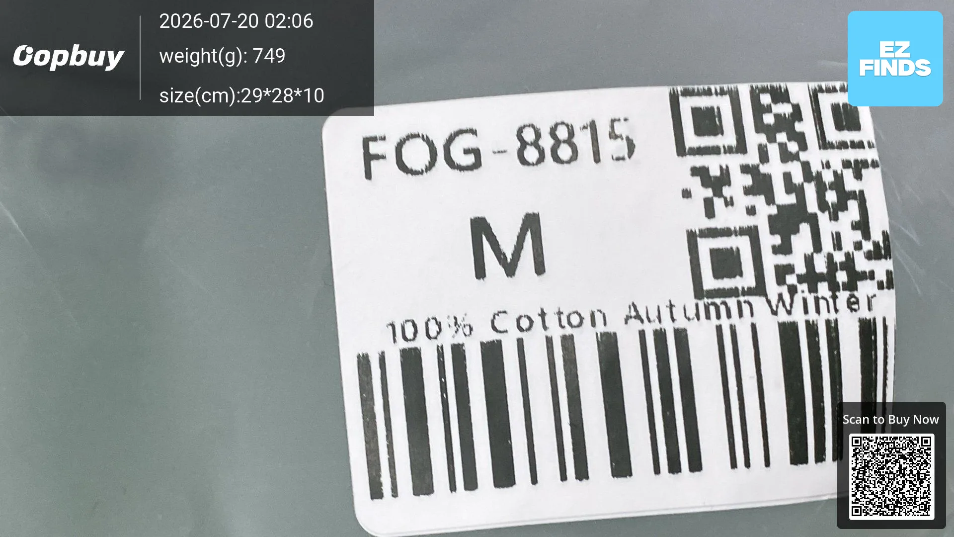 Fog Collaboration Letter-Print Fleece Hoodie Men's Loose Pullover Jacket for Spring and Autumn Couples Style QC-Foto von TAOBAO auf Qualit.ly QC