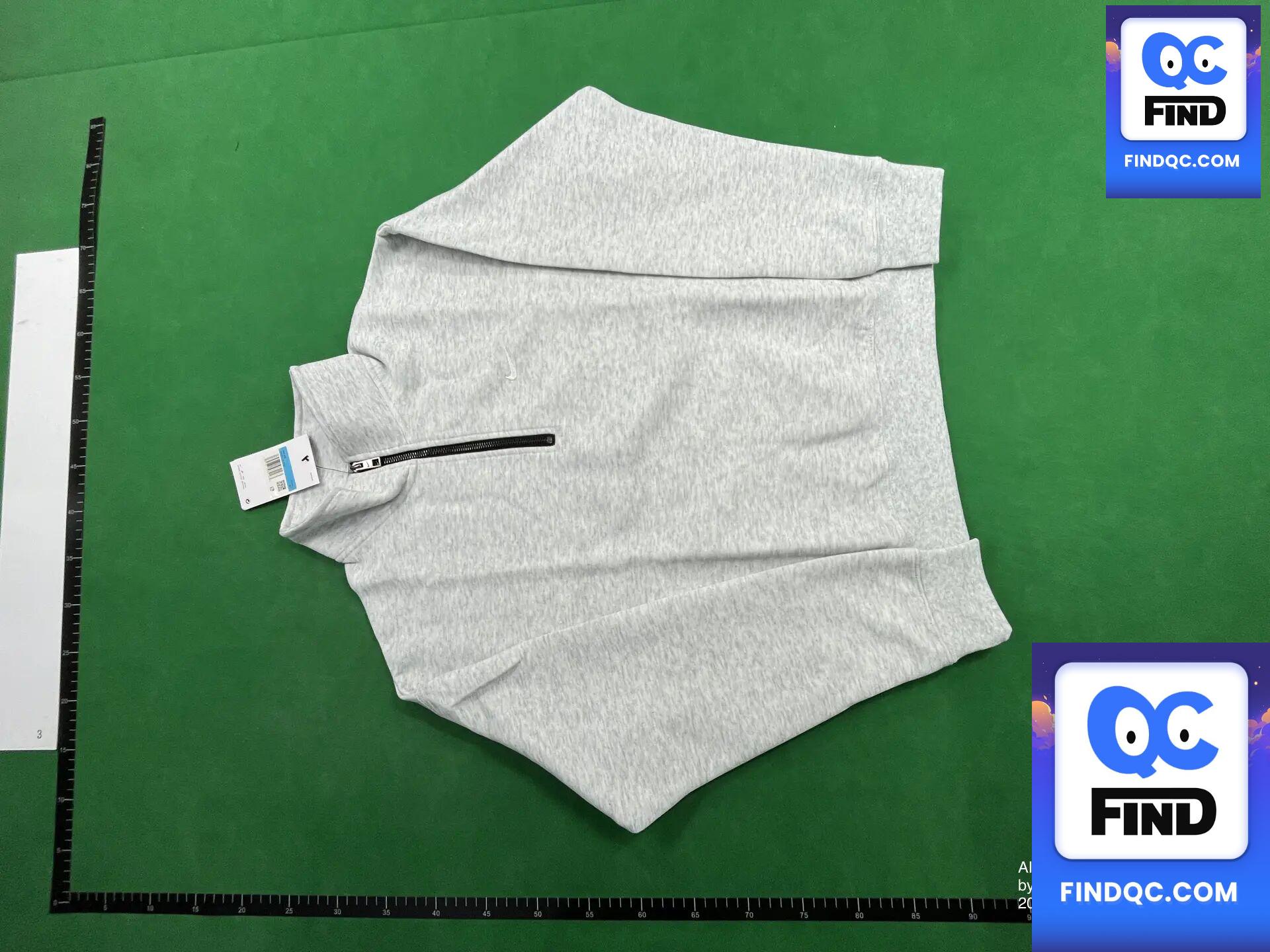 Nike Quarter Zip Sweatshirt White QC