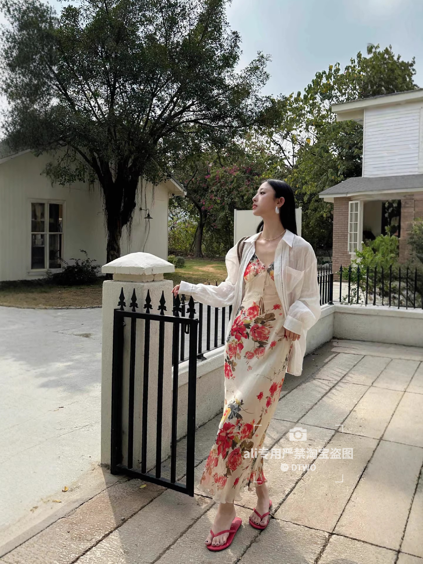 Dtwo Spring and Summer New Original Design Thirteen Lines Women's Wholesale Resort Style Dress 6103068