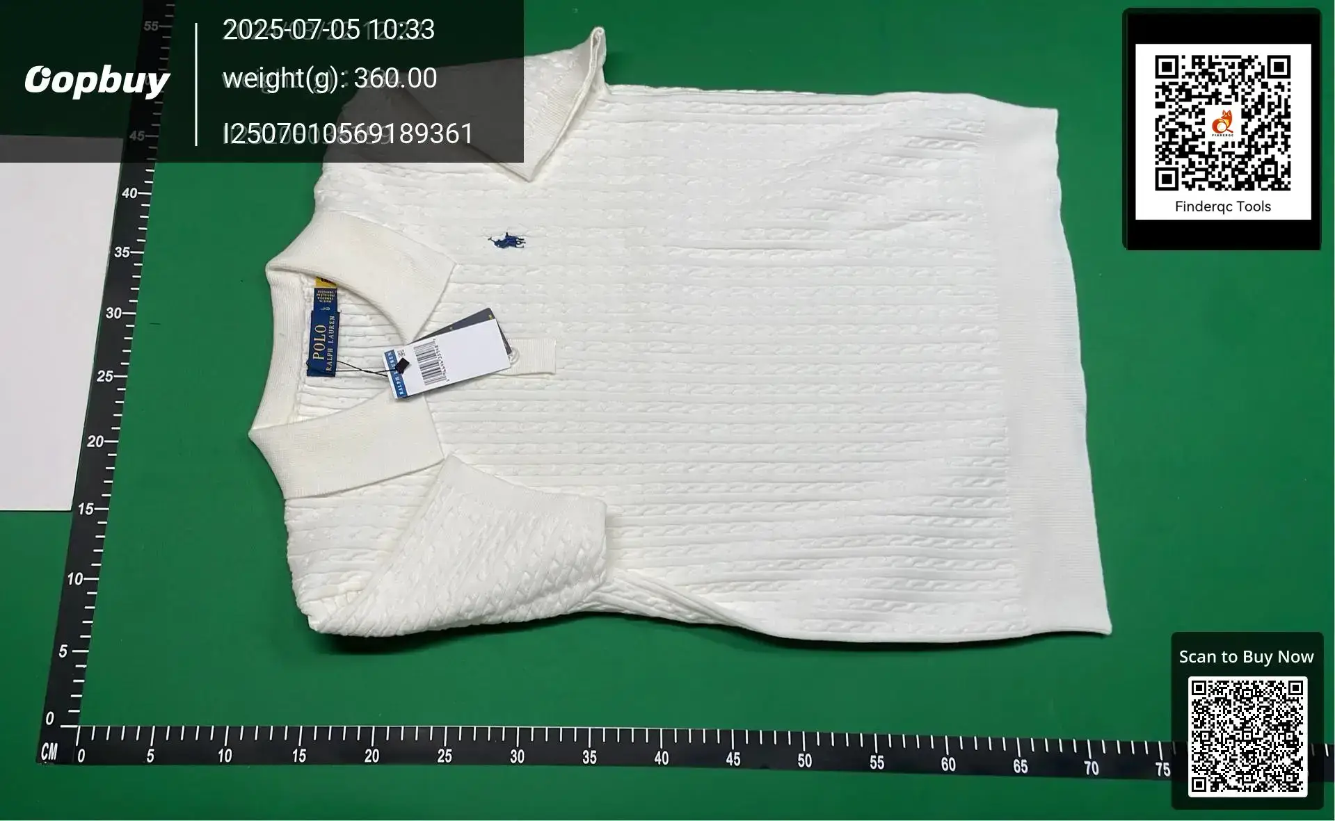 Polo Ralph Lauren White Knit Polo Shirt