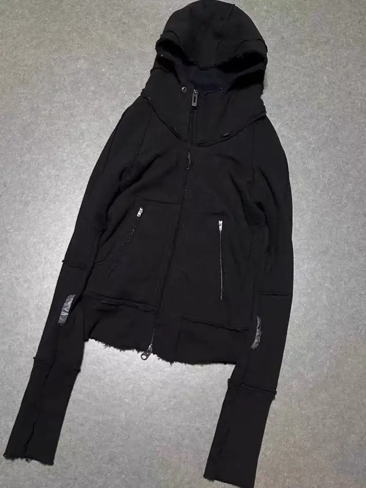 (Exclusive) L.G.B Distressed Cut Visual Style Hyde Same Style Subculture Vintage Hoodie