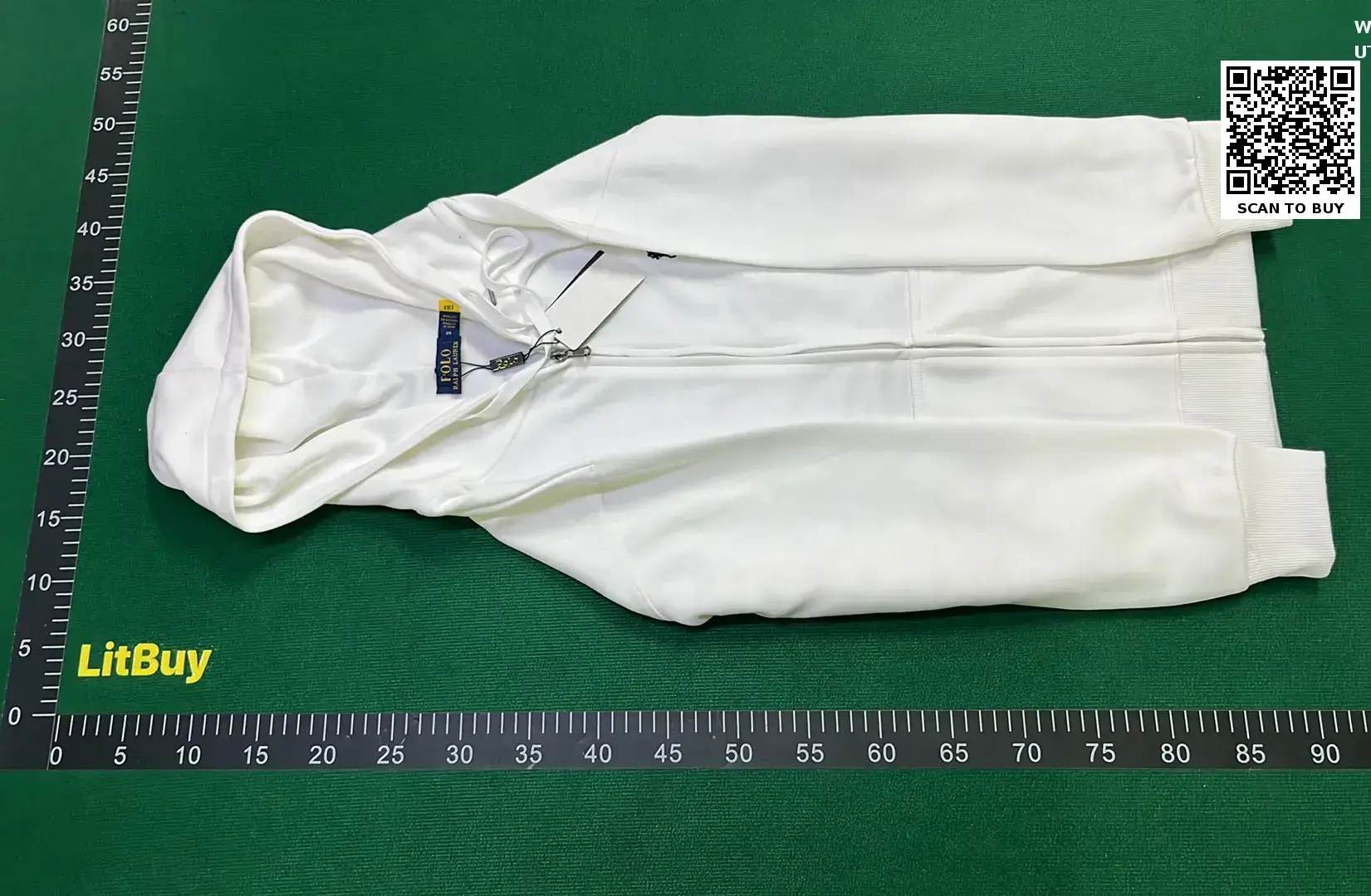 Polo Ralph Lauren Zip Hoodie White
