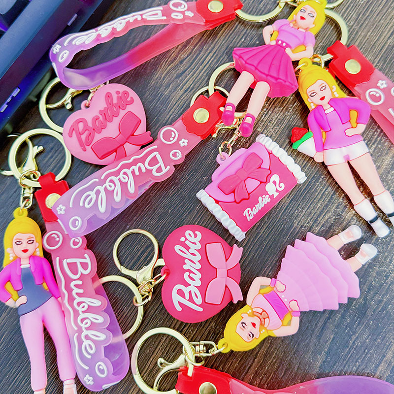 Cross-border Large Pink Barbie Princess Shoes Bag Pendant Silicone Fat Capybara Doll Couple Cartoon Doll Run
