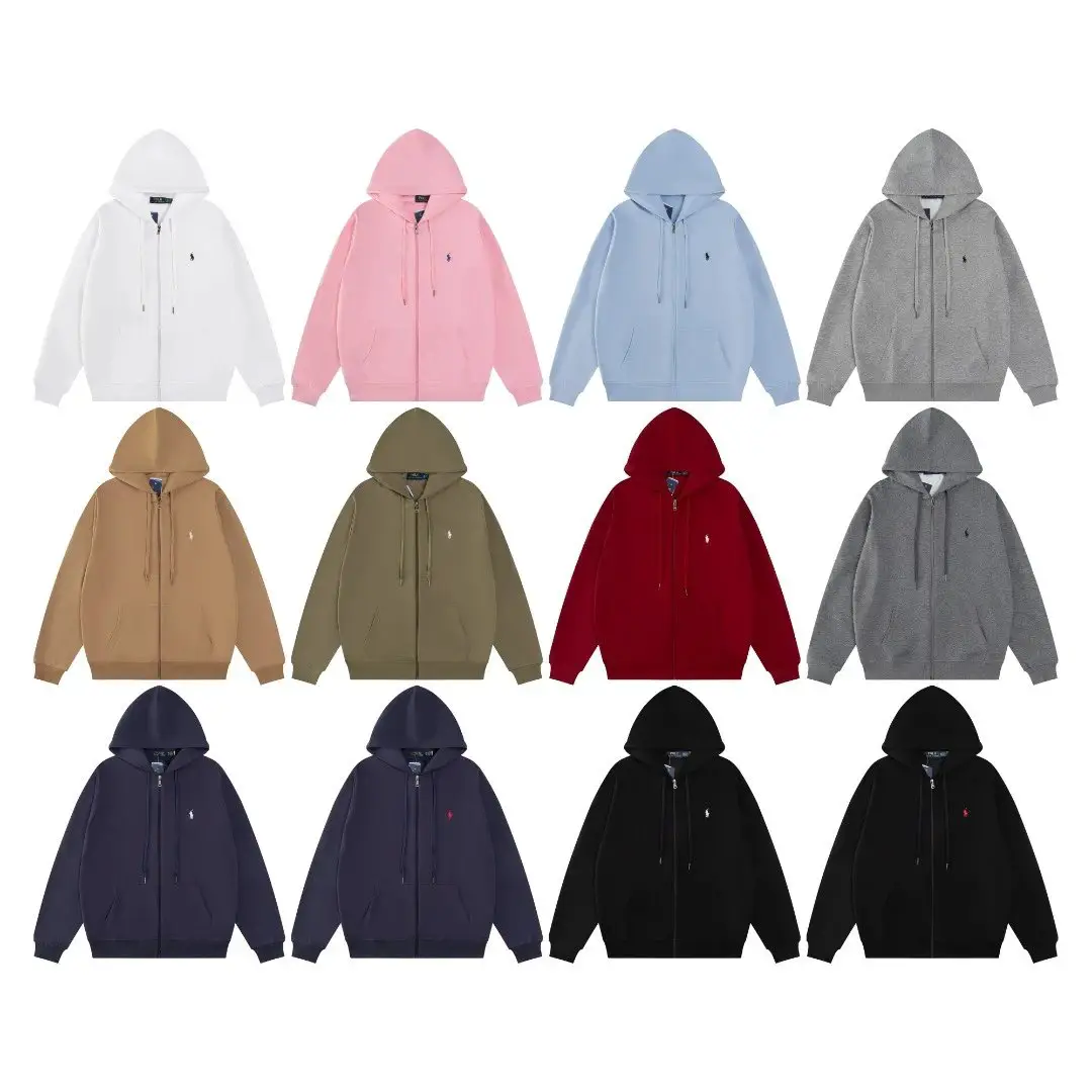 Fashion Pony Embroidered ZIP Hoodie