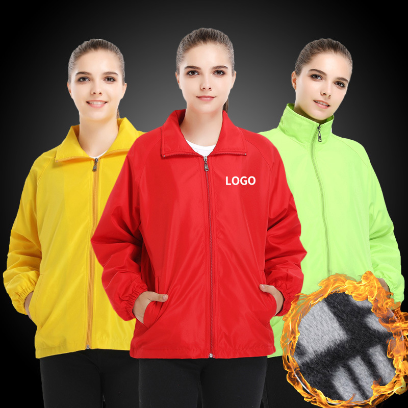 Spring and summer long-sleeved activity jacket custom logo thickened cultural shirt work clothes customized advertising shirt printing