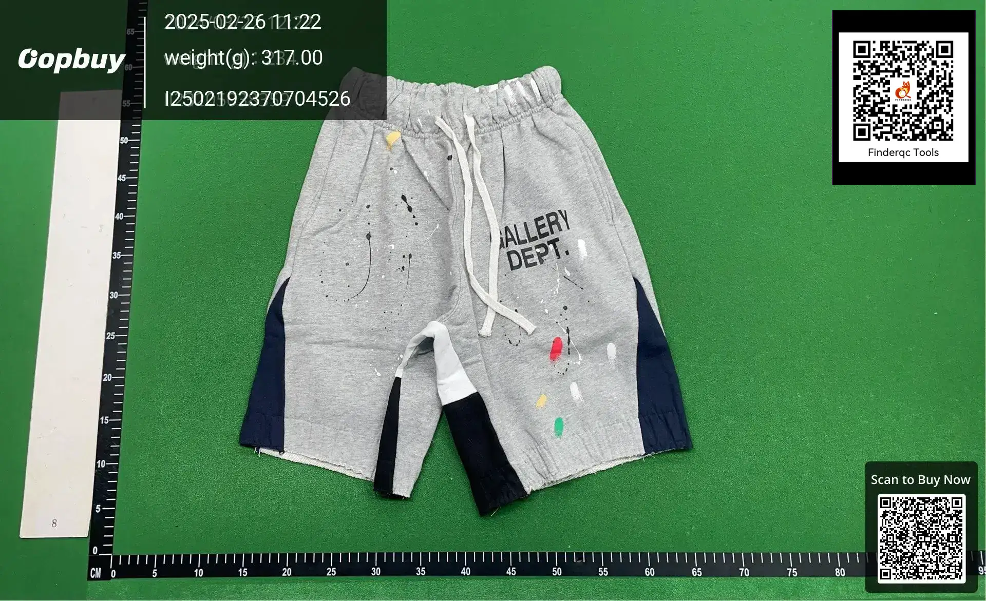 Gallery Dept. Paint Splatter Shorts