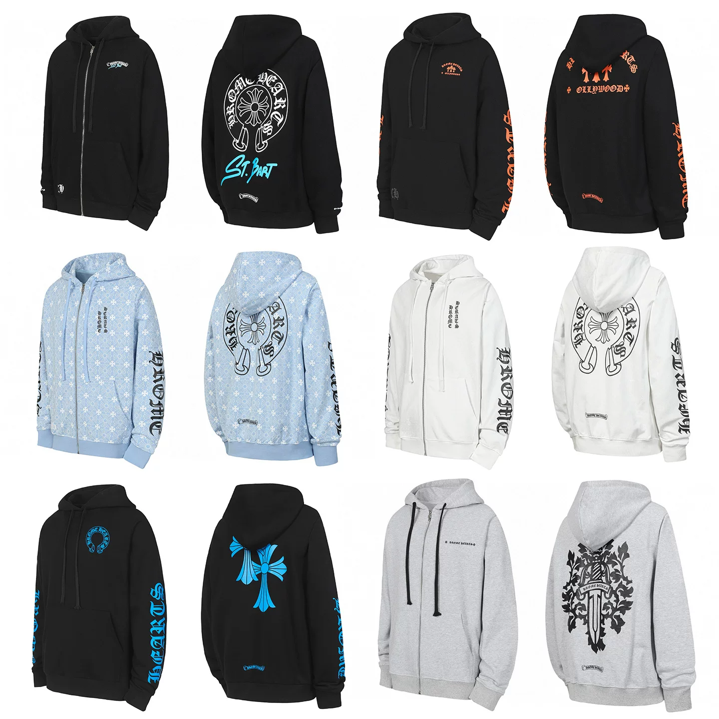 Trendy Brand F. Cross Sweatshirt for Men Official official store Genuine 2026 New High-End Version Sanskrit Letter Jacket