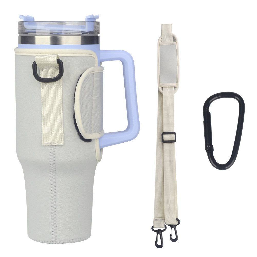 Customized Diving Material 40oz Ice Cup Cover, Insulated Stanley Cup Cover, Stanley Bottle Cover, Crossbody Protective Cup Cover