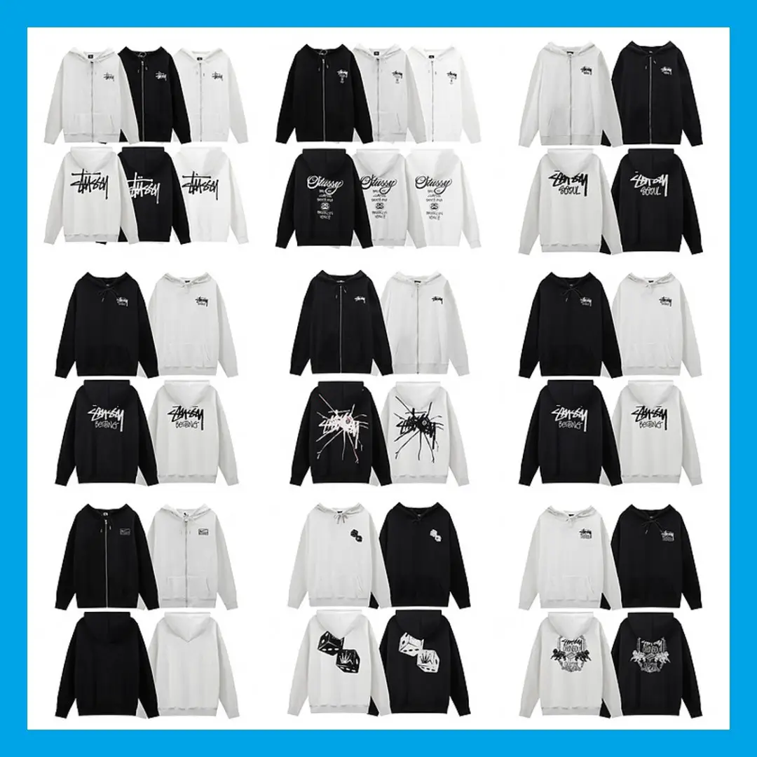 Cross-border wholesale high version Japanese and Korean new back letter LOGO printing hooded fleece-lined Joker casual sweater men