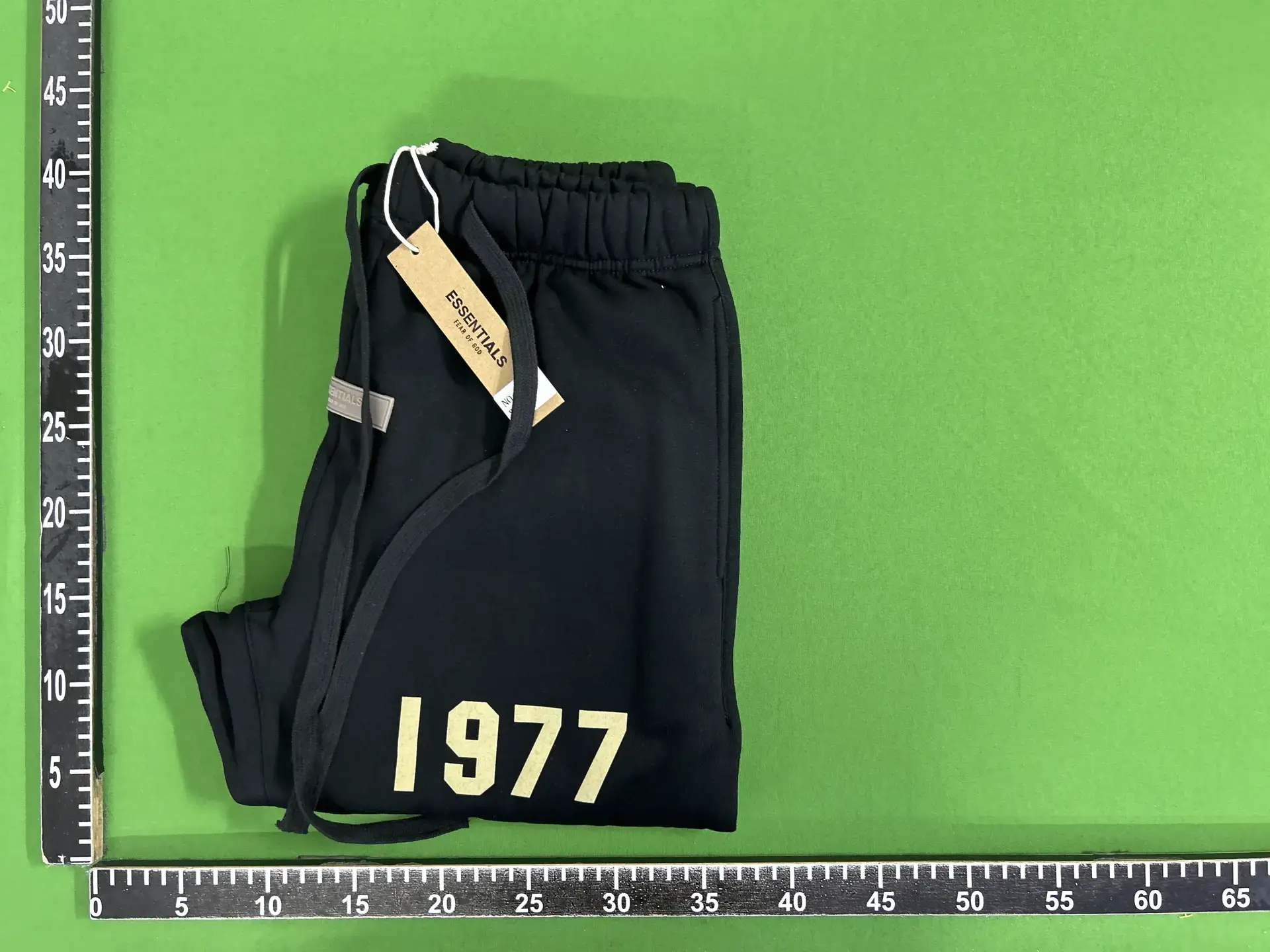 essentials pants fear of god casual trousers 1977 flocking letter fog High Street ankle-tied sweatpants