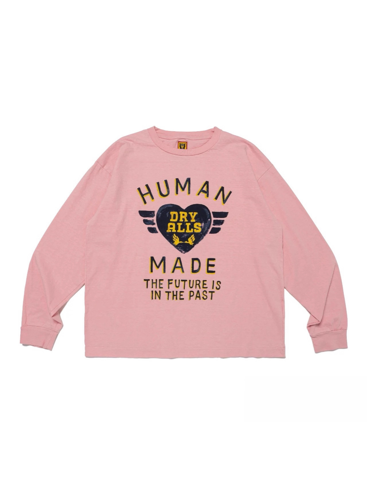 Summer Trendy Brand Heart Wings Long-Sleeve T-Shirt, Loose Casual Base Shirt, Unisex Couple Style T-Shirt