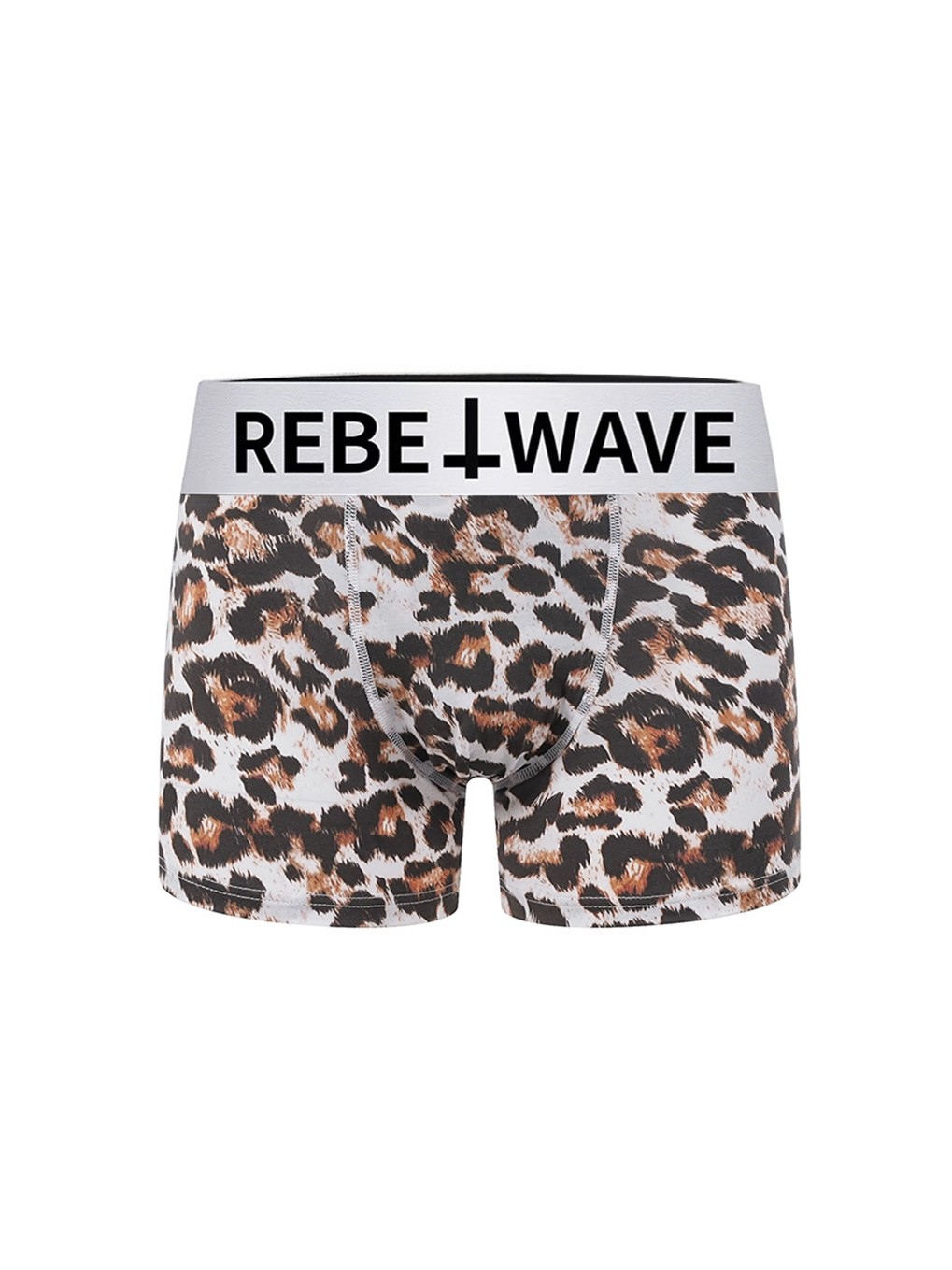 Rebel Wave “ ╋ Leopard Print Austrian Lenzing Modal Quick-Drying Breathable Antibacterial Boxer Briefs Made of Ice Silk