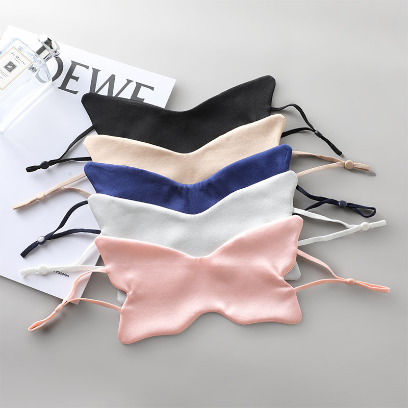 100% Mulberry Silk Butterfly Satin Eye Mask 19mm Double-Sided Silk Comfortable Eye Protection Blackout Sleep Eye Mask