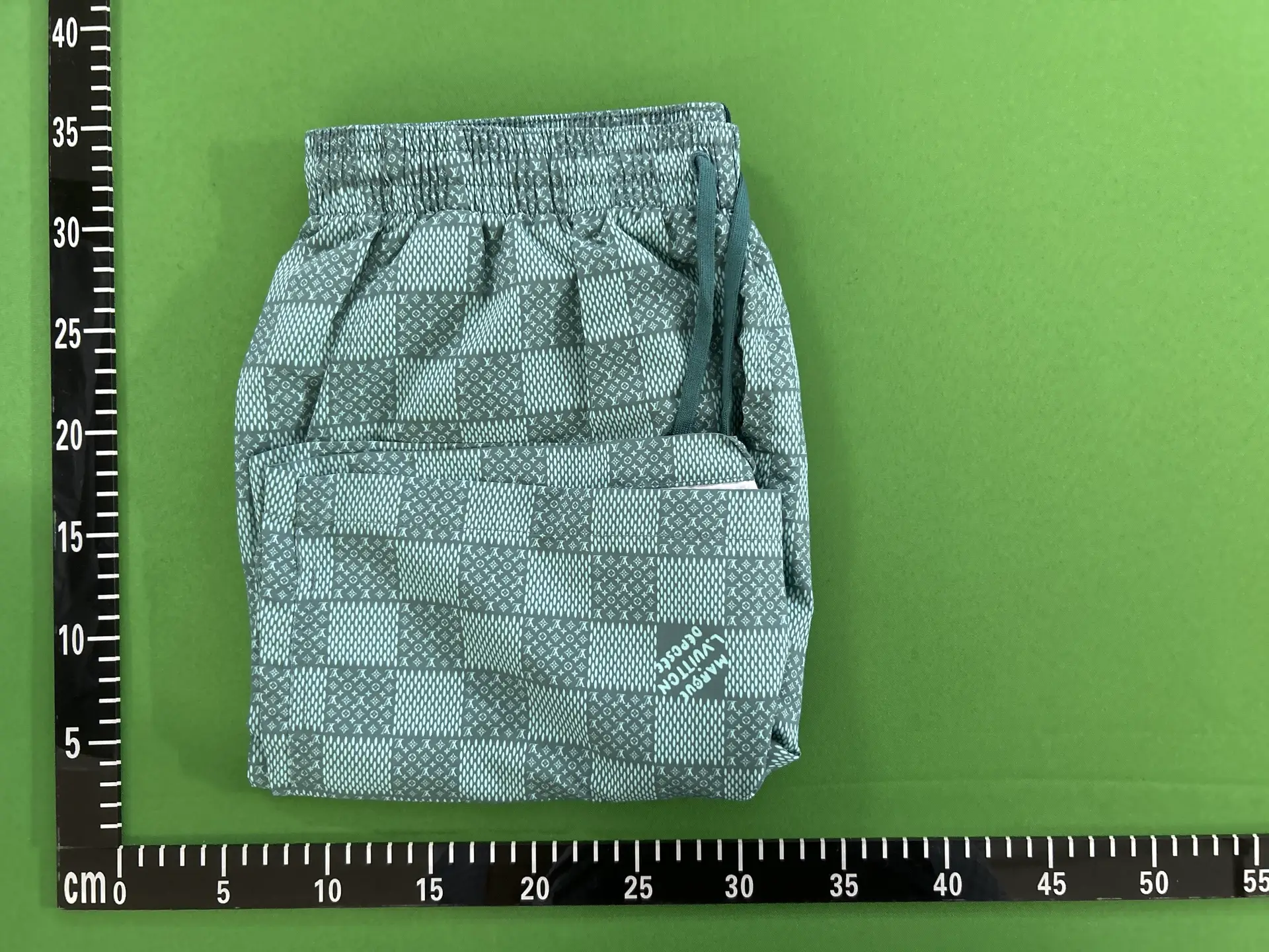 Louis Vuitton Monogram Checkered Shorts Green