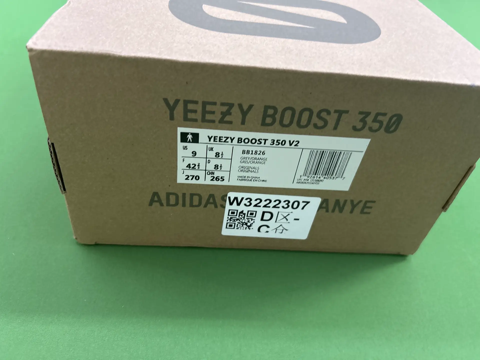 Adidas Yeezy Boost 350 V2 Grey Orange BB1826