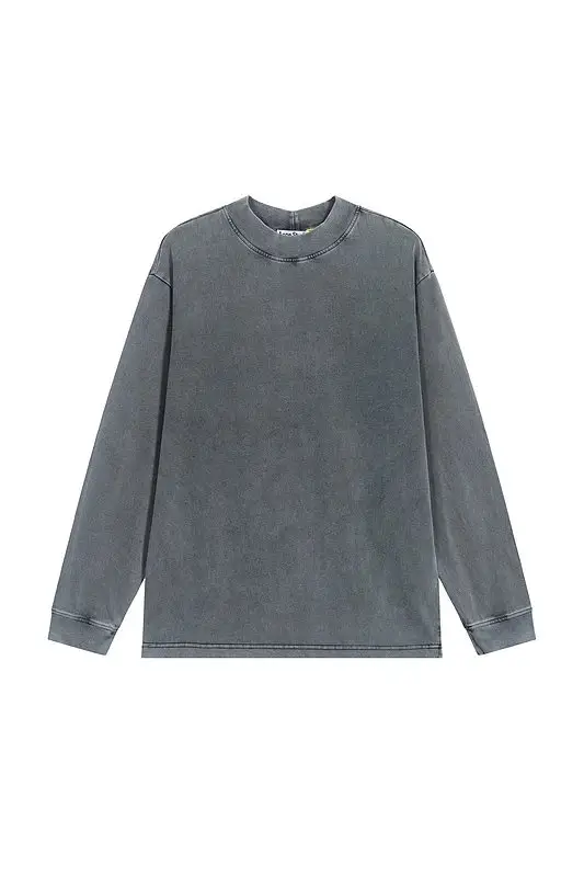 3289 Added Washed Purple #AC Aged Long Sleeve T-Shirt Washed Black S-XL
