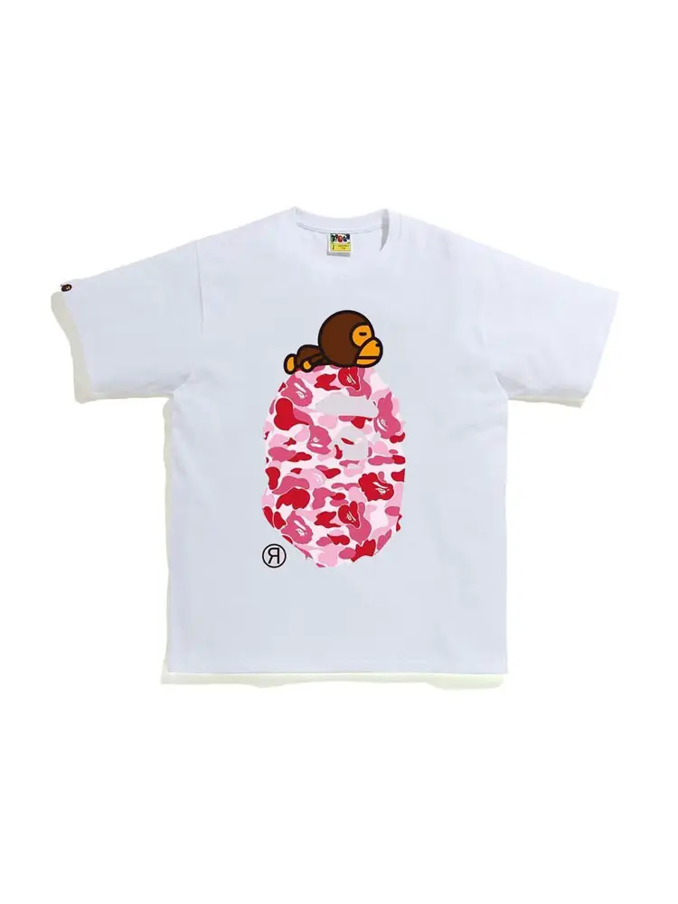 Cross-Border Wholesale Supply of Export Trendy Brand 260g Heavyweight Bape Ape Head Shark Short-Sleeved One-Piece Dropshipping T-Shirt