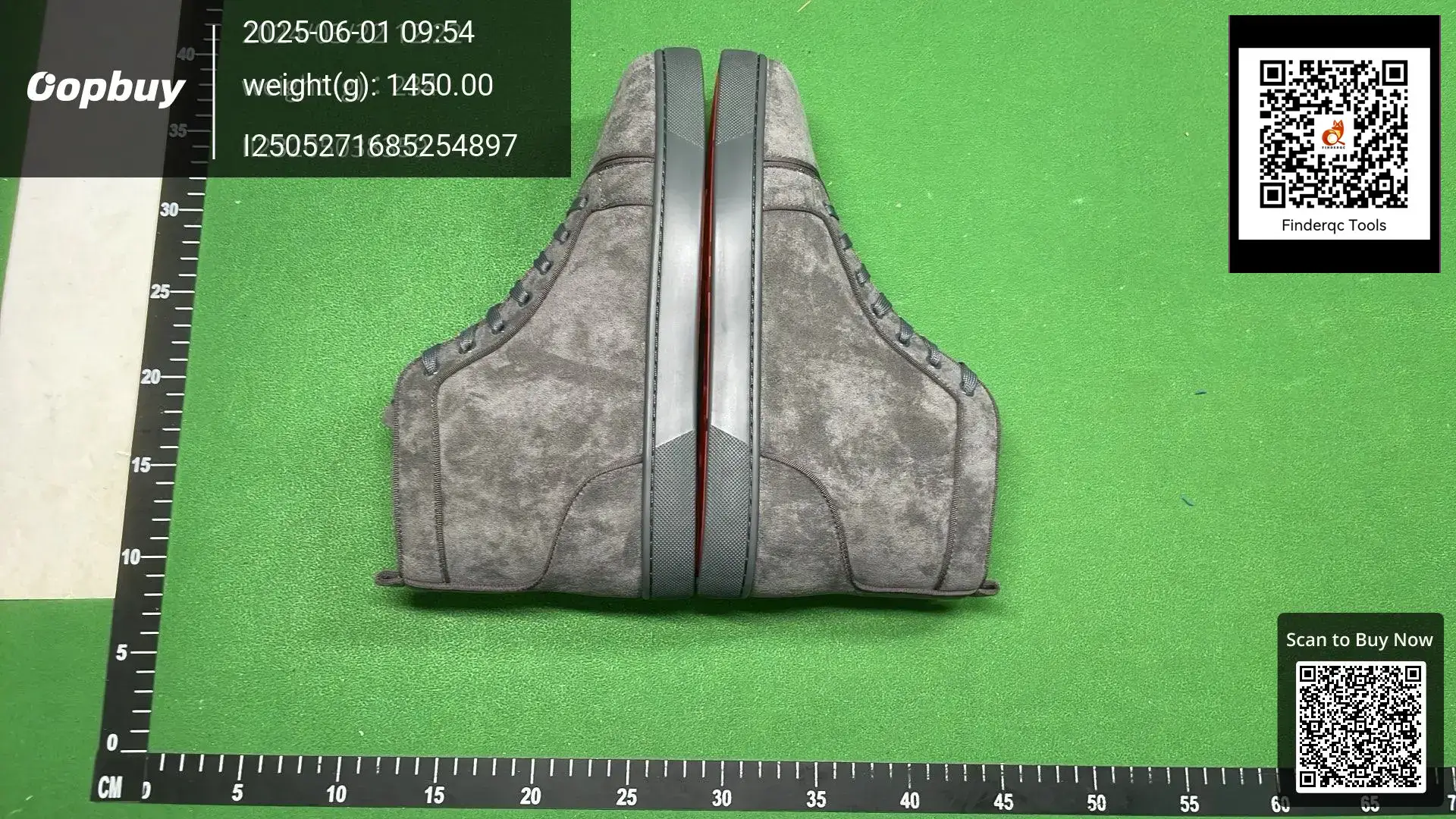 Men's Shoes High-top Red-soled Shoes European and American Casual Women's Shoes cl Grey High-top Couple's Sports Shoes Trendy Black Sheep Beijing
