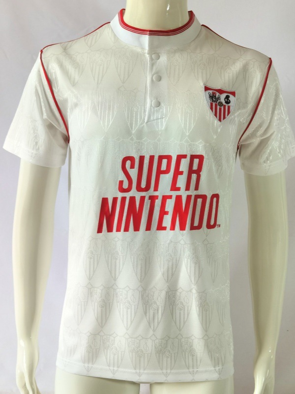 Retro Popular Sevilla Short-Sleeved Casual Sports Jersey Football Jersey Fan Football Jersey