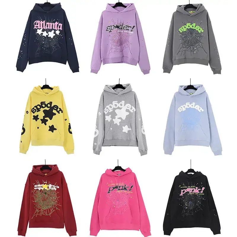 American Trendy Brand Sp5Der Hoodie Hooded Sweatshirt for Men Young Thug Star Same Style Hoodie Foam Ins