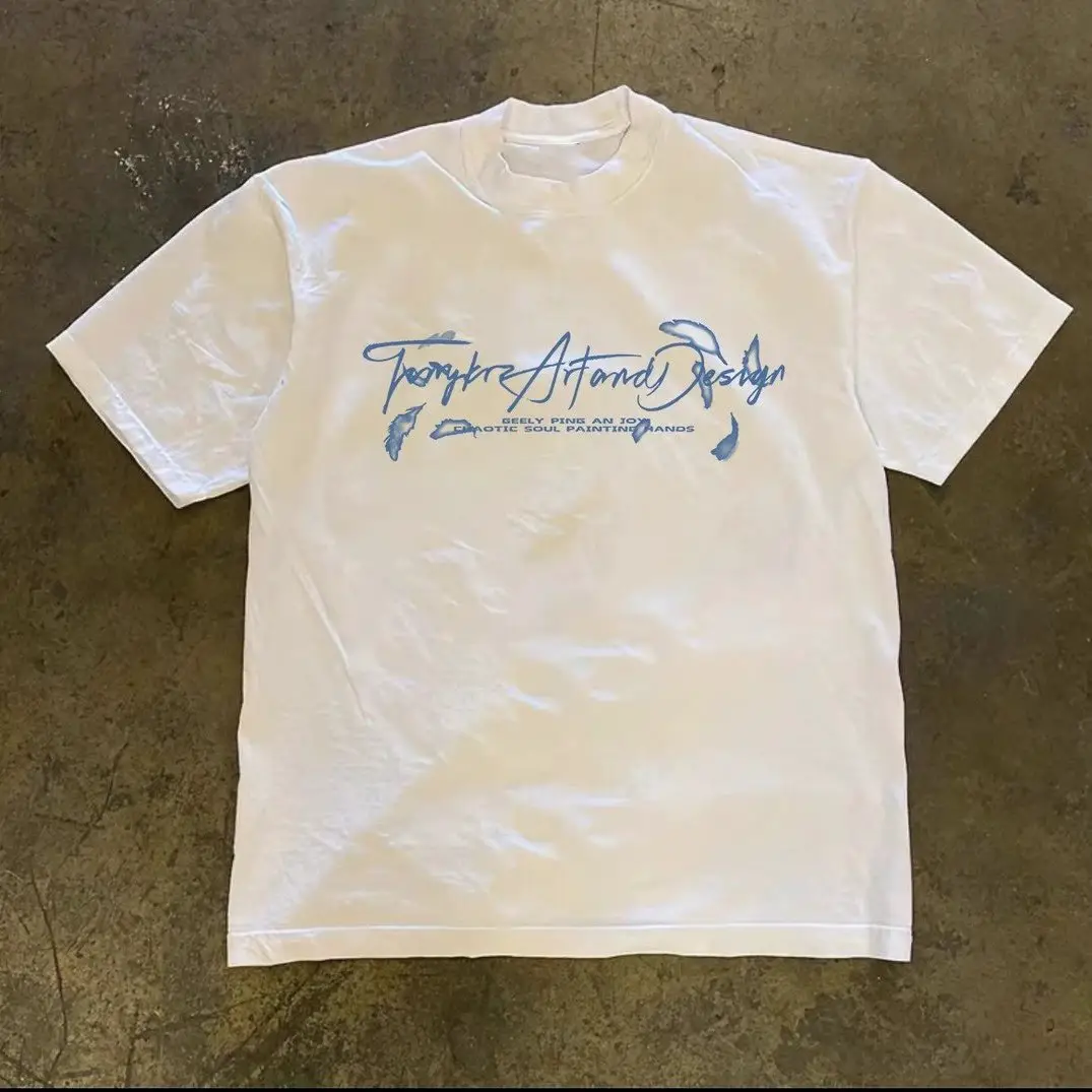 Cut the label and withdraw the foreign trade short-sleeved T-shirt