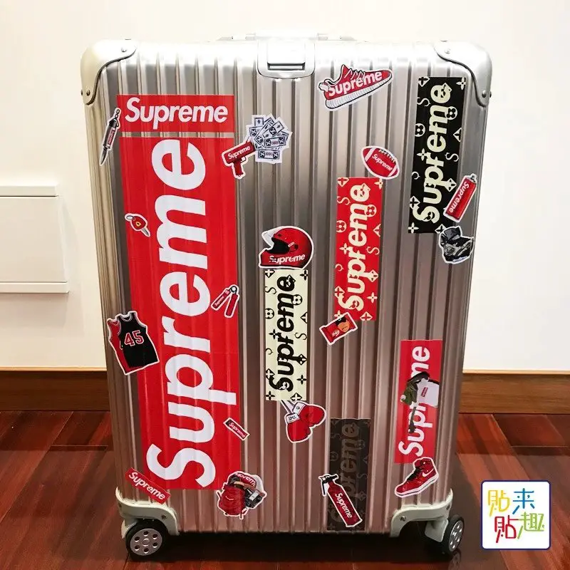 Trendy Fashion Trendy Stylish Large Suitcase Stickers for Luggage, Trolley Cases, Computers, Skateboards, Refrigerator Decals Waterproof