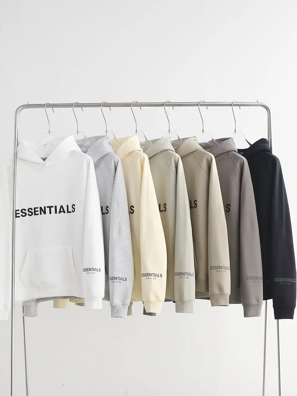 Tested Essentials Hooded Sweatshirt pullover Fog Hoodie Outwear Silicone letter American Style Plus size Couple